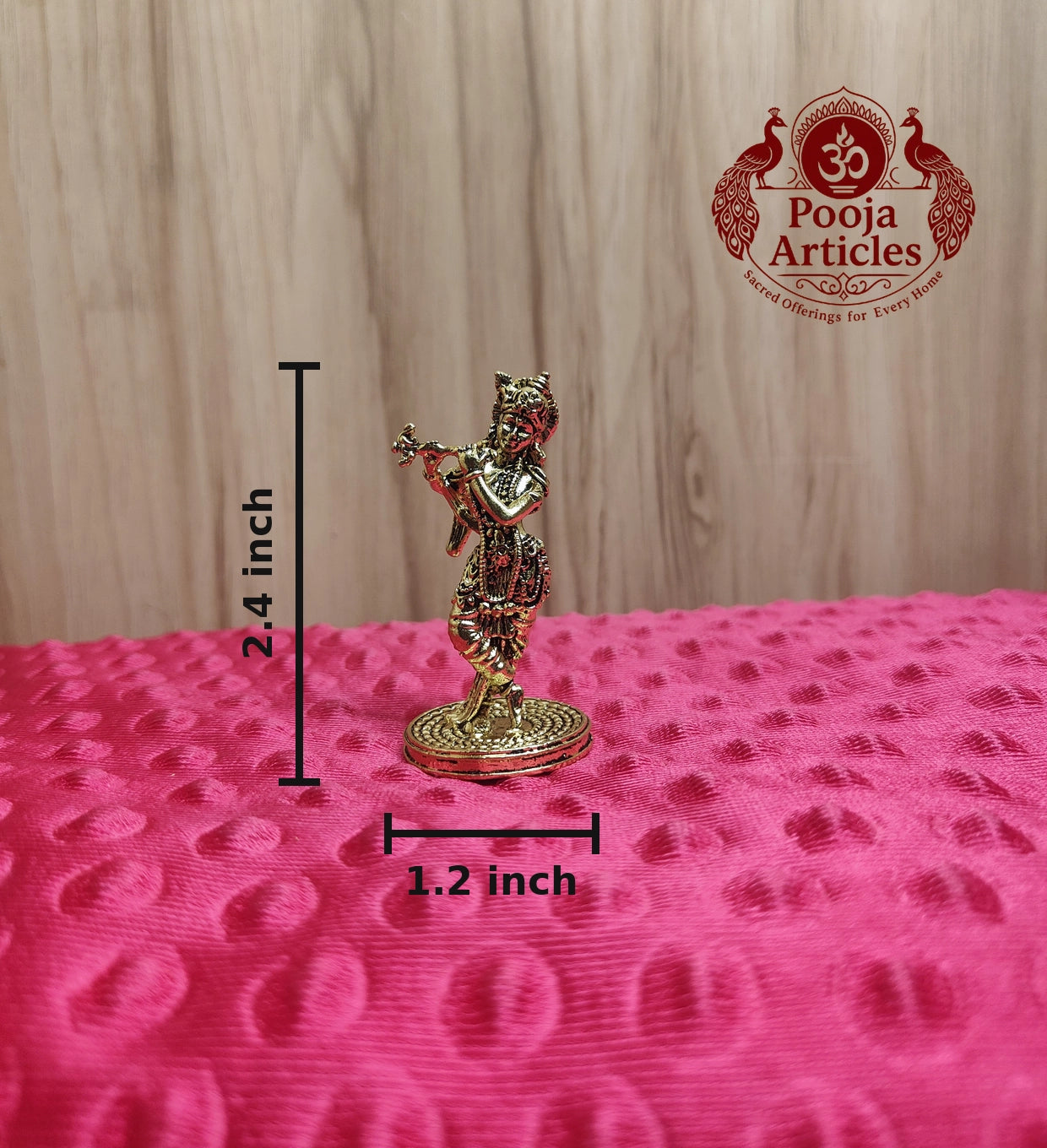 Premium Brass Krishnar Idol 2.4 inch