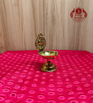 Premium Brass Lakshmi Diya 3.5 Inch