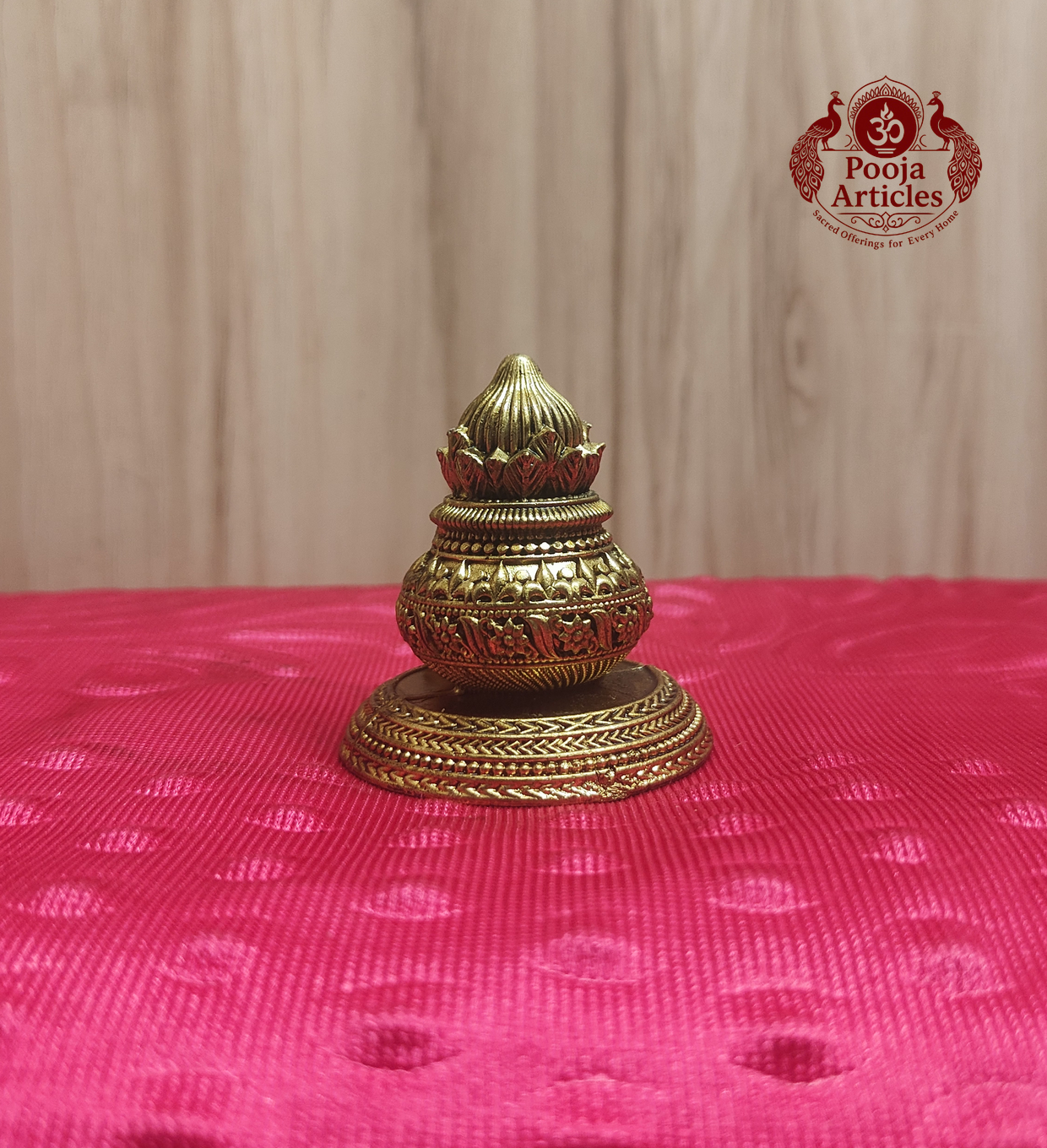 Premium Brass Lakshmi Kalash Idol 2.1 Inch