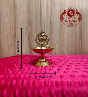 Premium Brass Lakshmi Vilaku 3.6 Inch