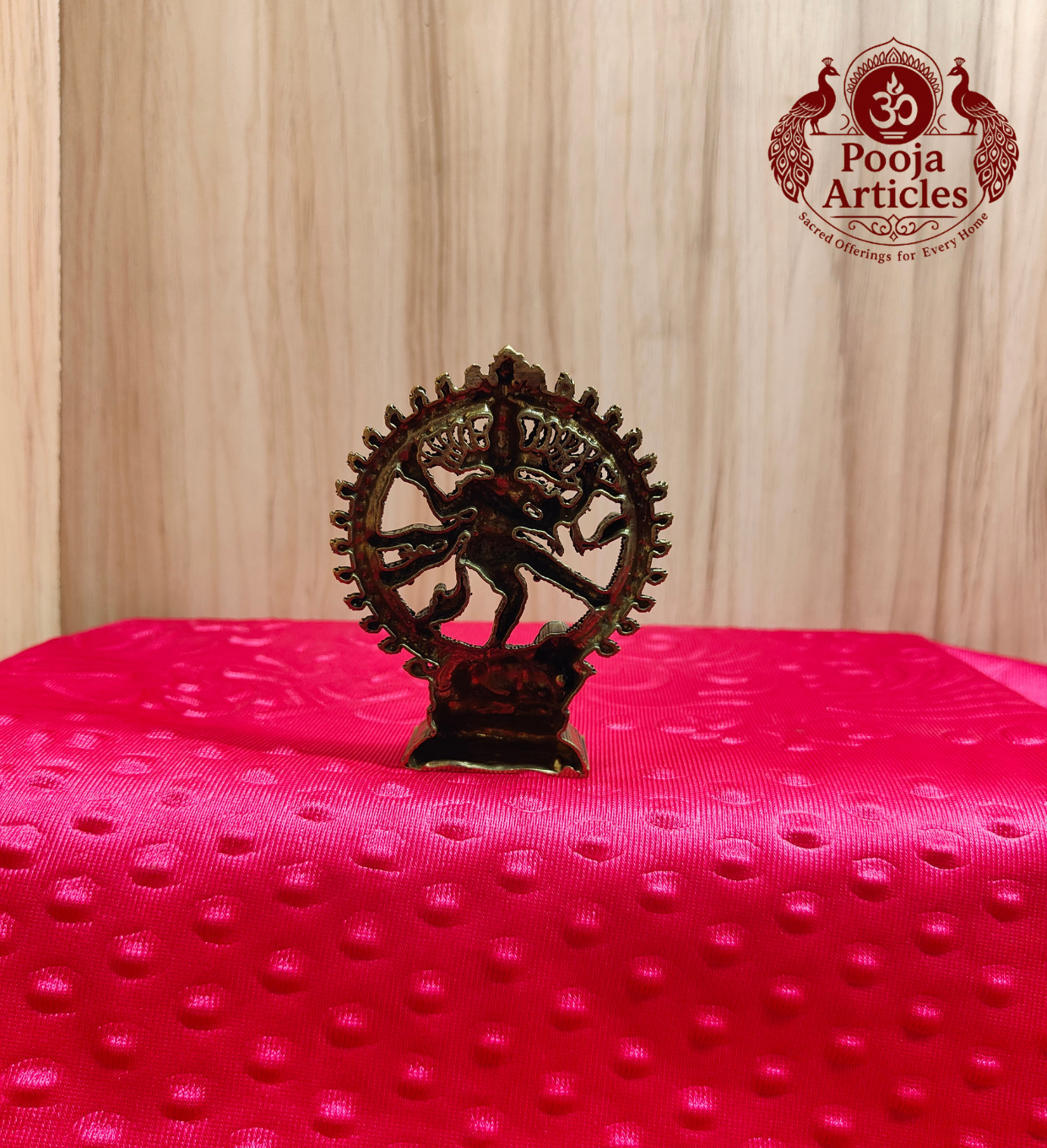 Premium Brass Lord Nataraja Idol 4 Inch back view