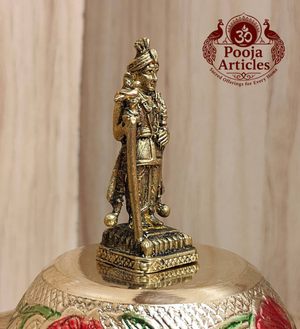 Premium Brass Lord Palani Raja Murugan 2.2 Inch