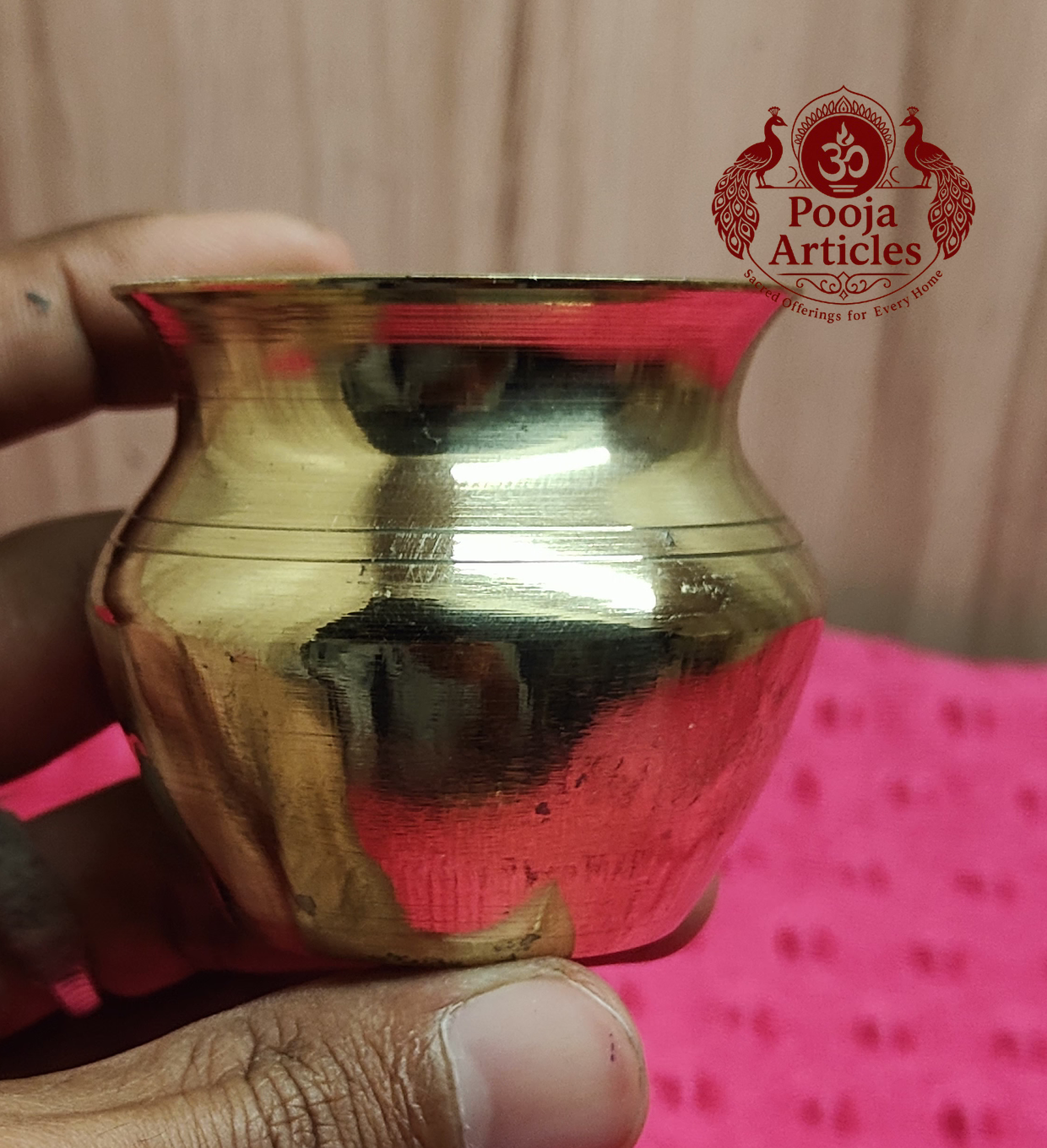 Premium Brass Lota 2 Inch (Puja Kalash)