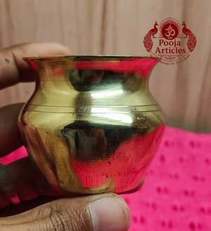 Premium Brass Lota 2 Inch (Puja Kalash)