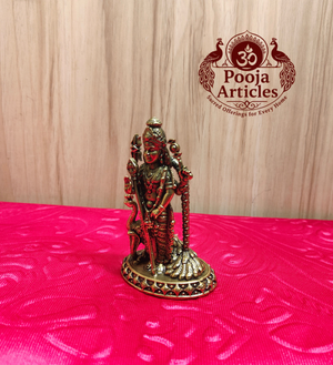 Premium Brass Murugan - Three quarter view