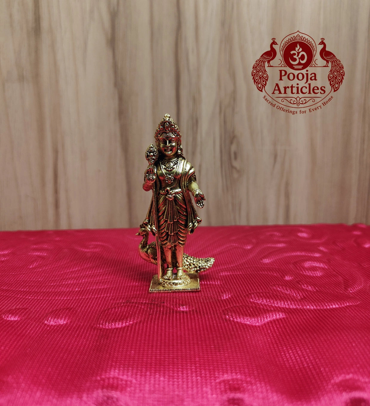 Premium Brass Murugan Idol 3 Inch 