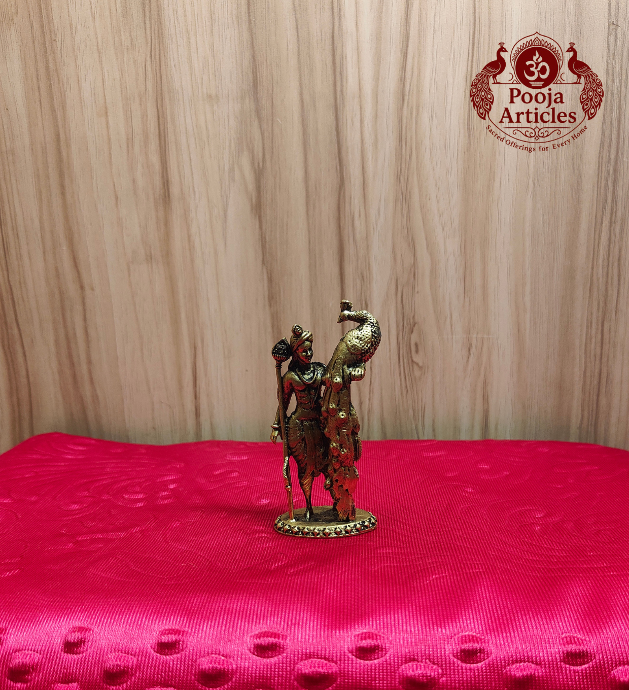 Premium Brass Murugan Statue 4.8 Inch