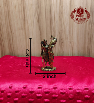 Premium Brass Murugan Statue 4.8 Inch