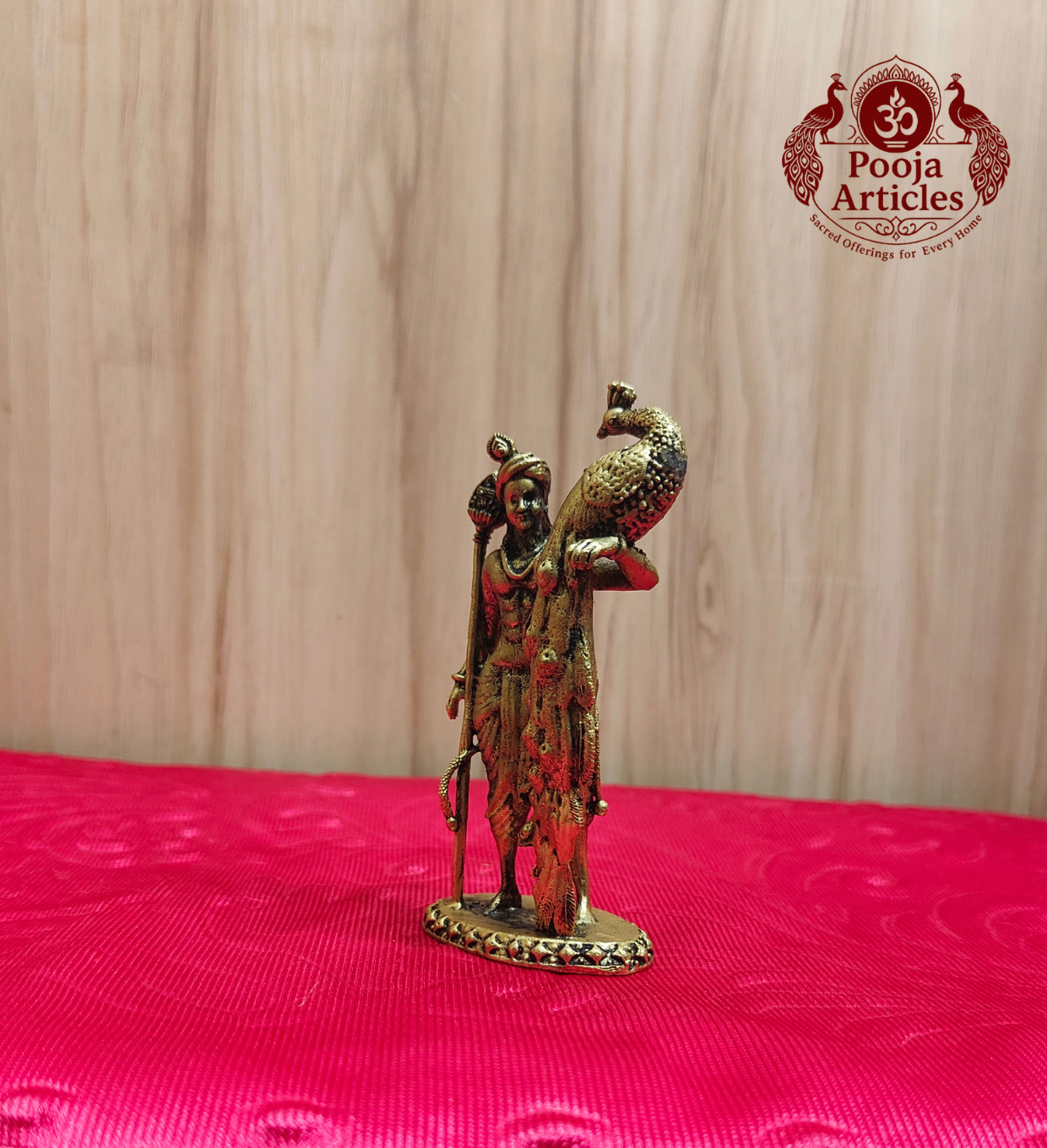 Premium Brass Murugan Statue 4.8 Inch