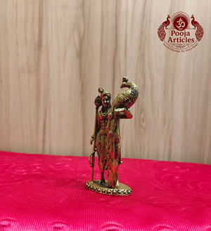 Premium Brass Murugan Statue 4.8 Inch
