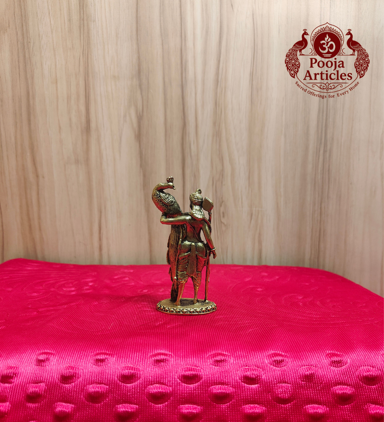 Premium Brass Murugan Statue 4.8 Inch