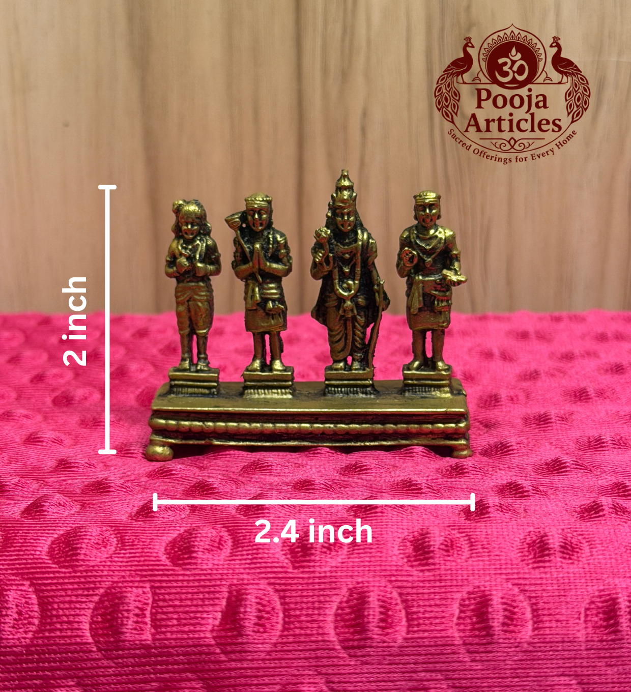 Premium Brass Nalvar Statue 2 Inch