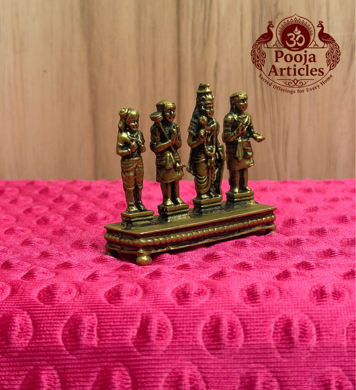 Premium Brass Nalvar Statue 2 Inch