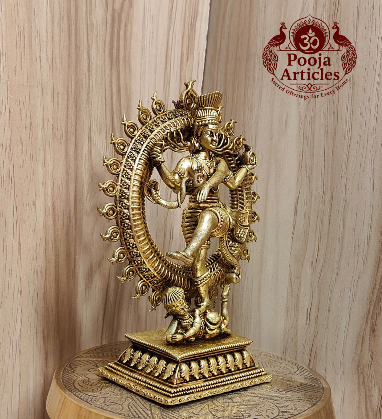 Premium Brass Nataraja Lord Shiva Statue 5.8 Inch