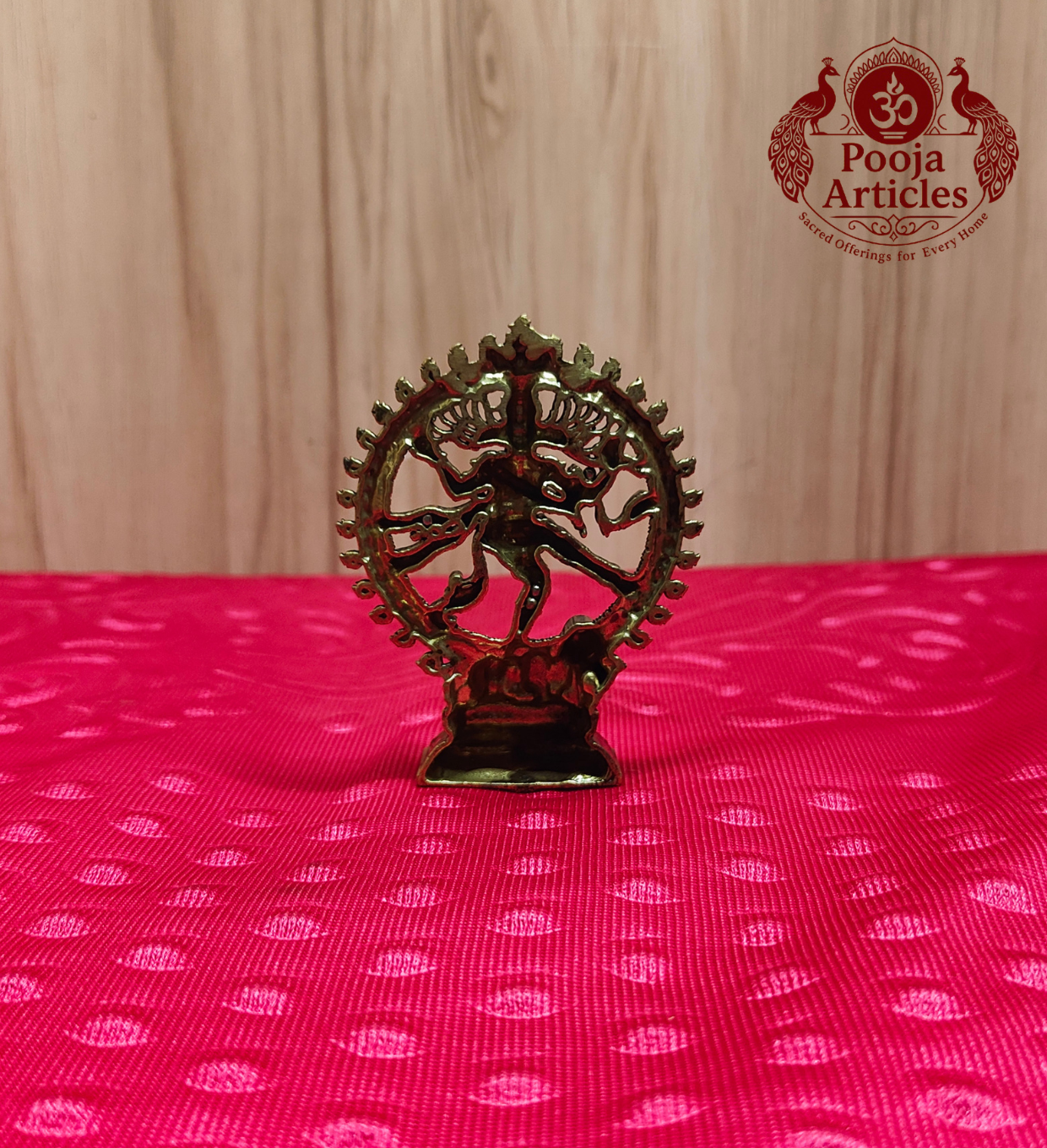 Premium Brass Nataraja Statue 3 Inch - back view