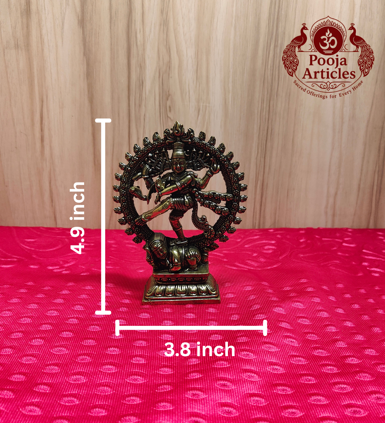 Premium Brass Nataraja Statue 4.9 Inch