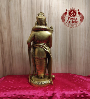 Premium Brass Palani Raja Alangara Murugan Idol 12 Inch 