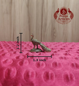 Premium Brass Peacock Idol 1.2 Inch 