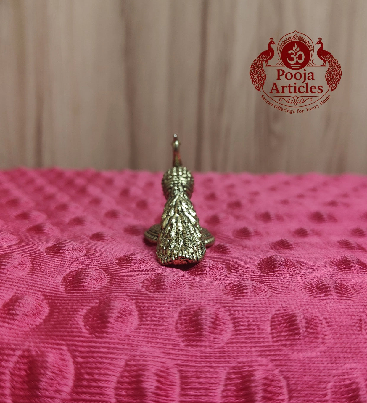 Premium Brass Peacock Idol 1.2 Inch 