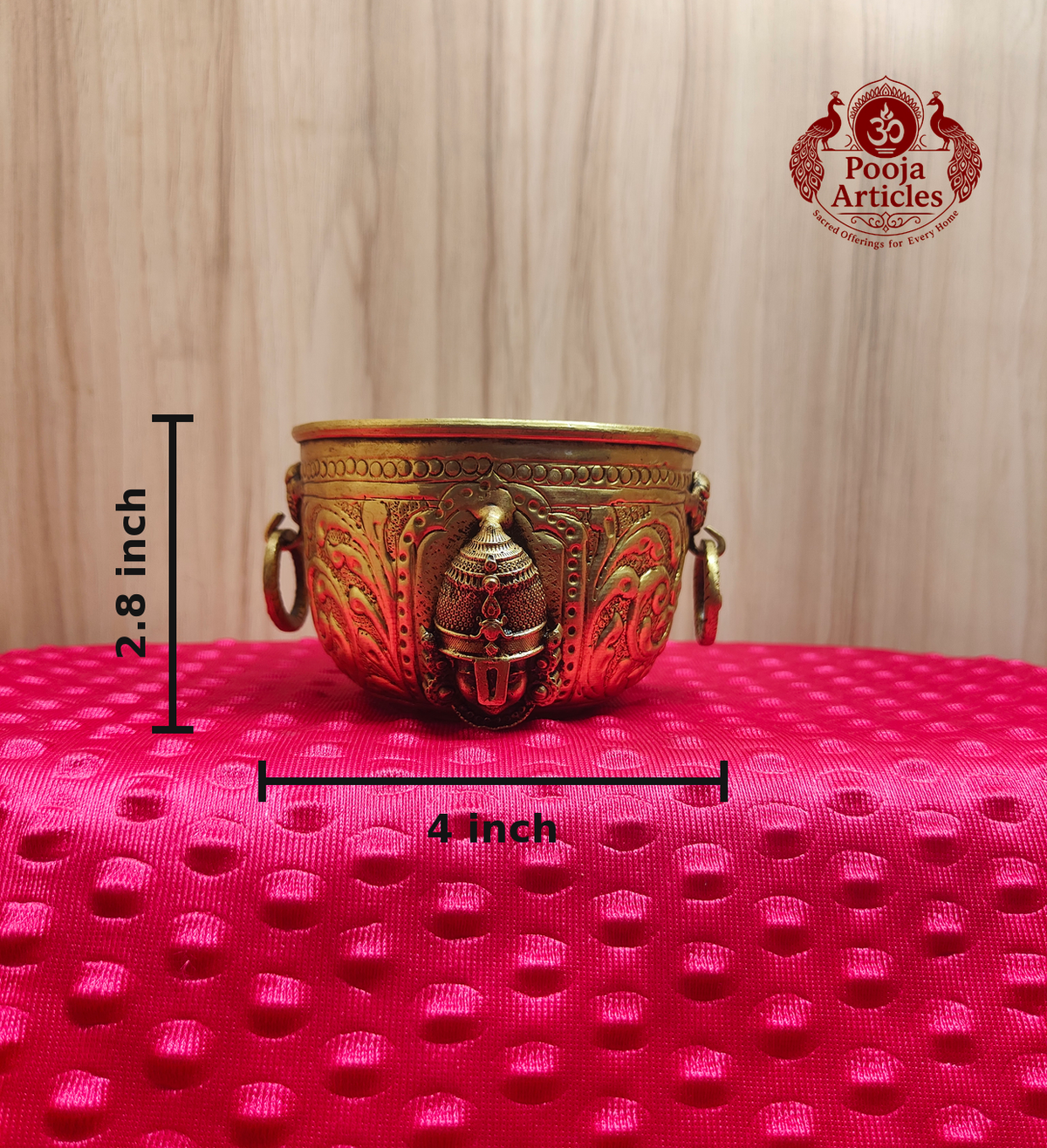 Premium Brass Prasadha Bowl 2.8 Inch