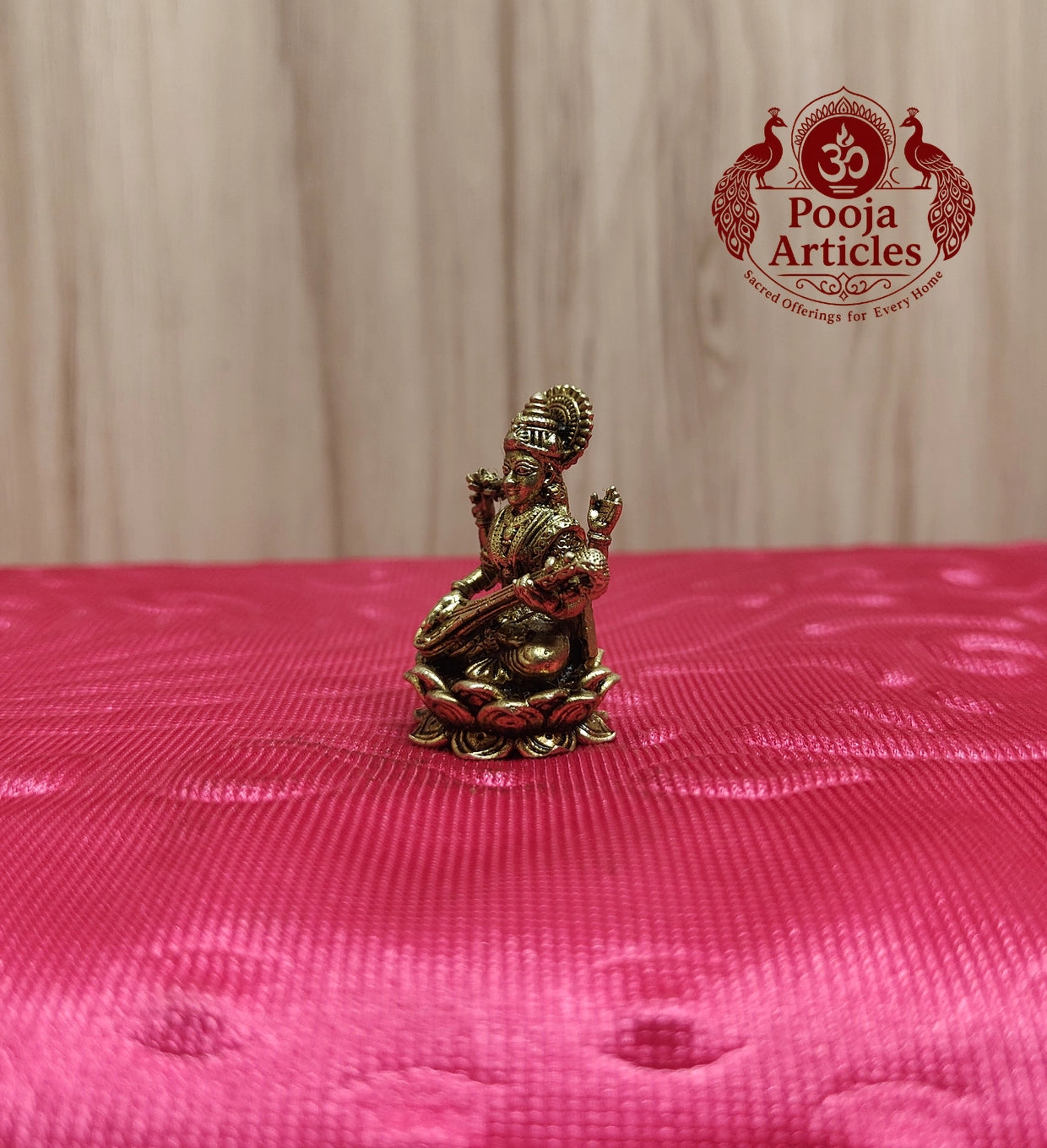 Premium Brass Saraswathi Idol 1.5 Inch