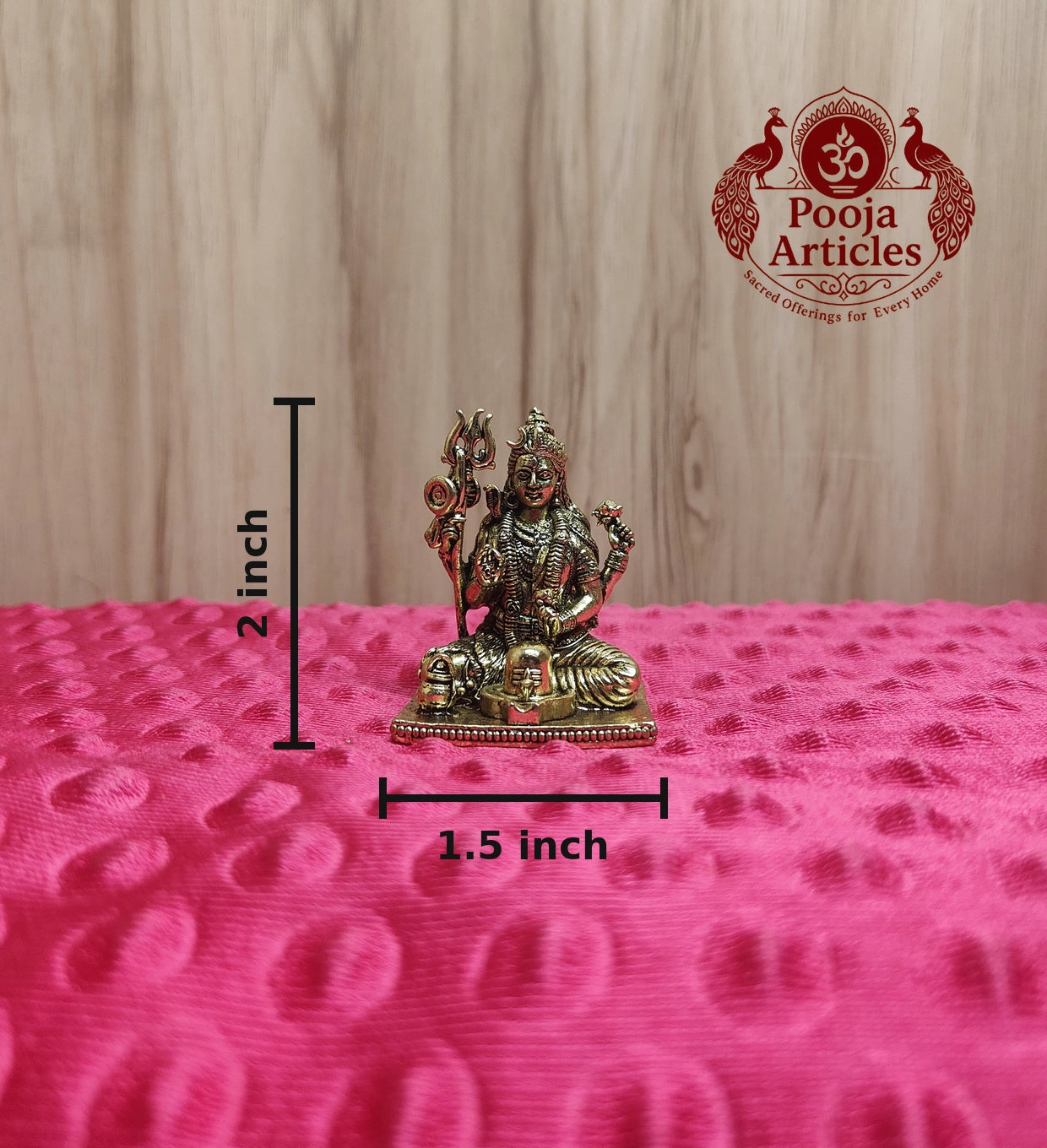 Premium Brass Shivan Idol 2 Inch 