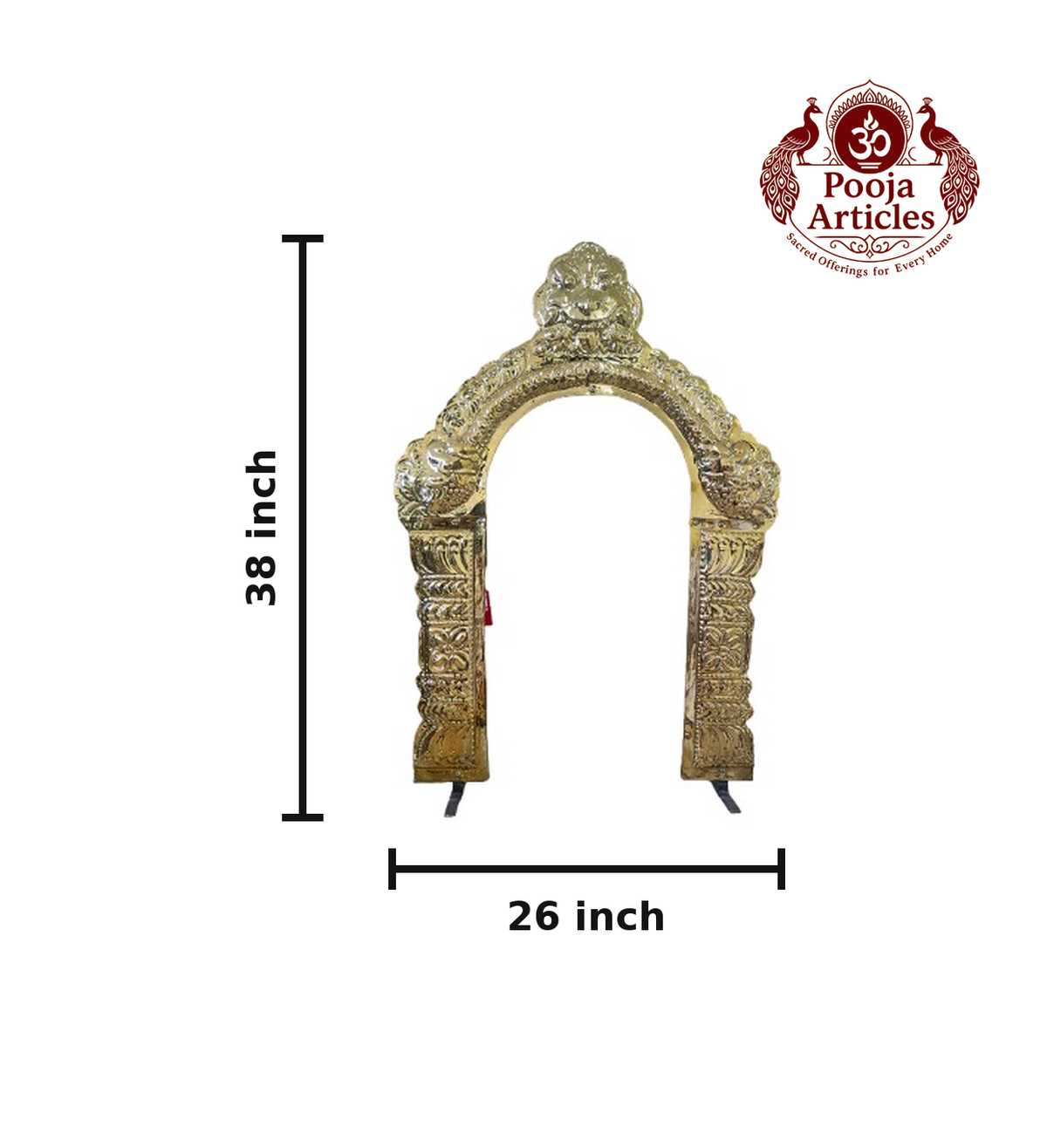 Premium Brass Thiruvachi Arch 38 Inch