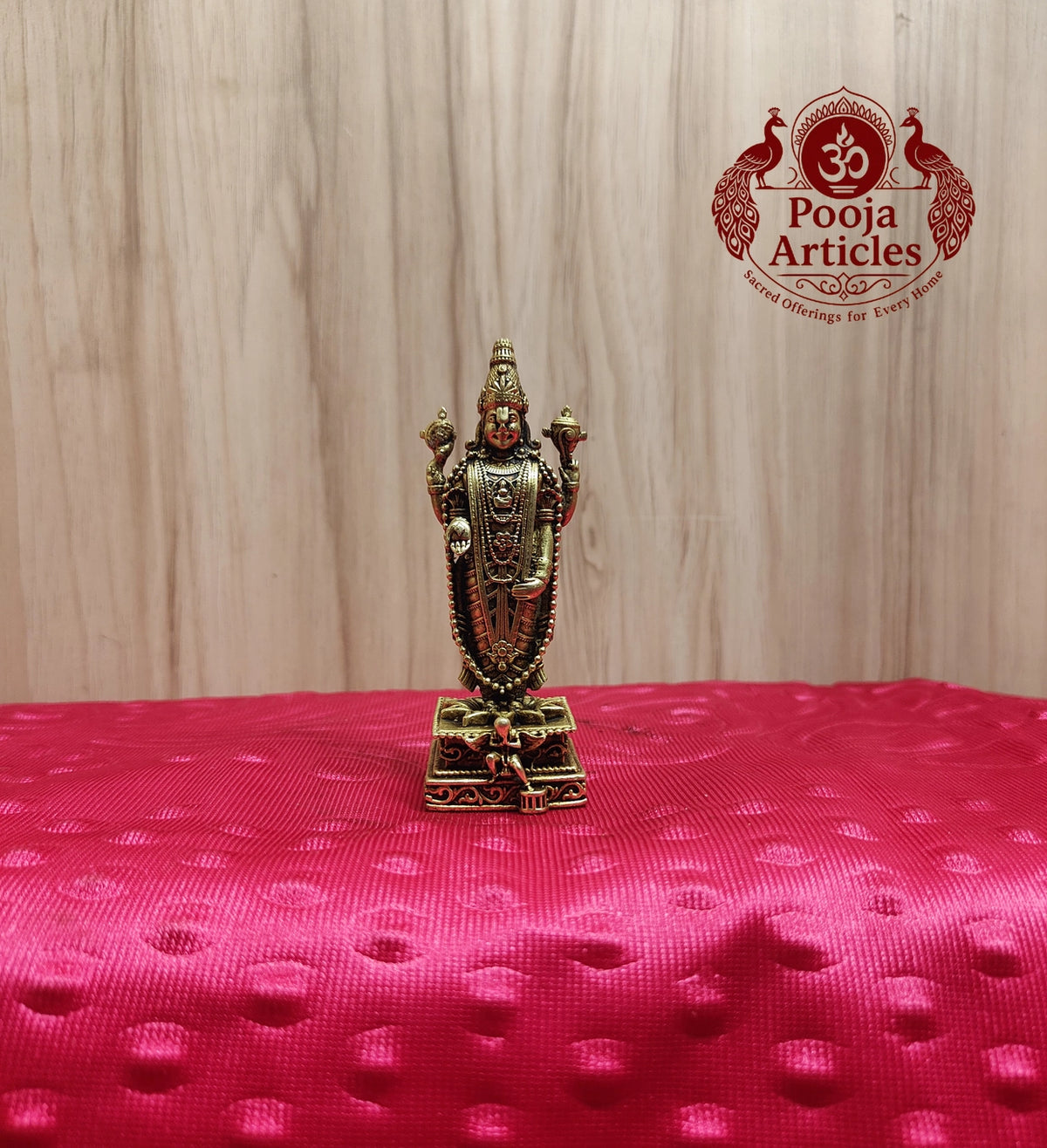 Premium Brass Tirupati Balaji Idol 3.7 Inch