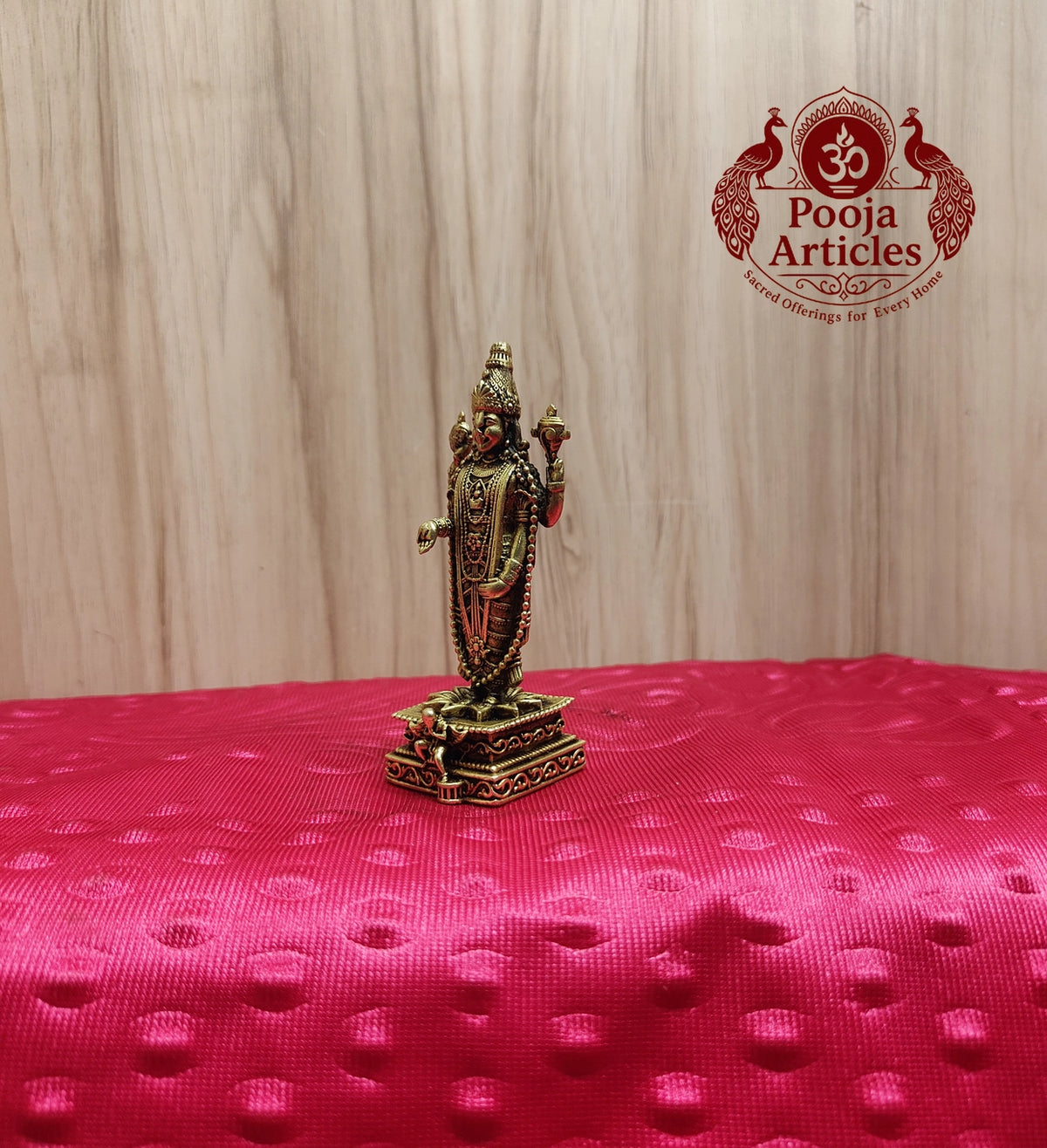 Premium Brass Tirupati Balaji Idol 3.7 Inch 