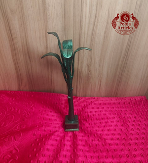 Brass Dark Finish Banana Tree 11.5 Inch 