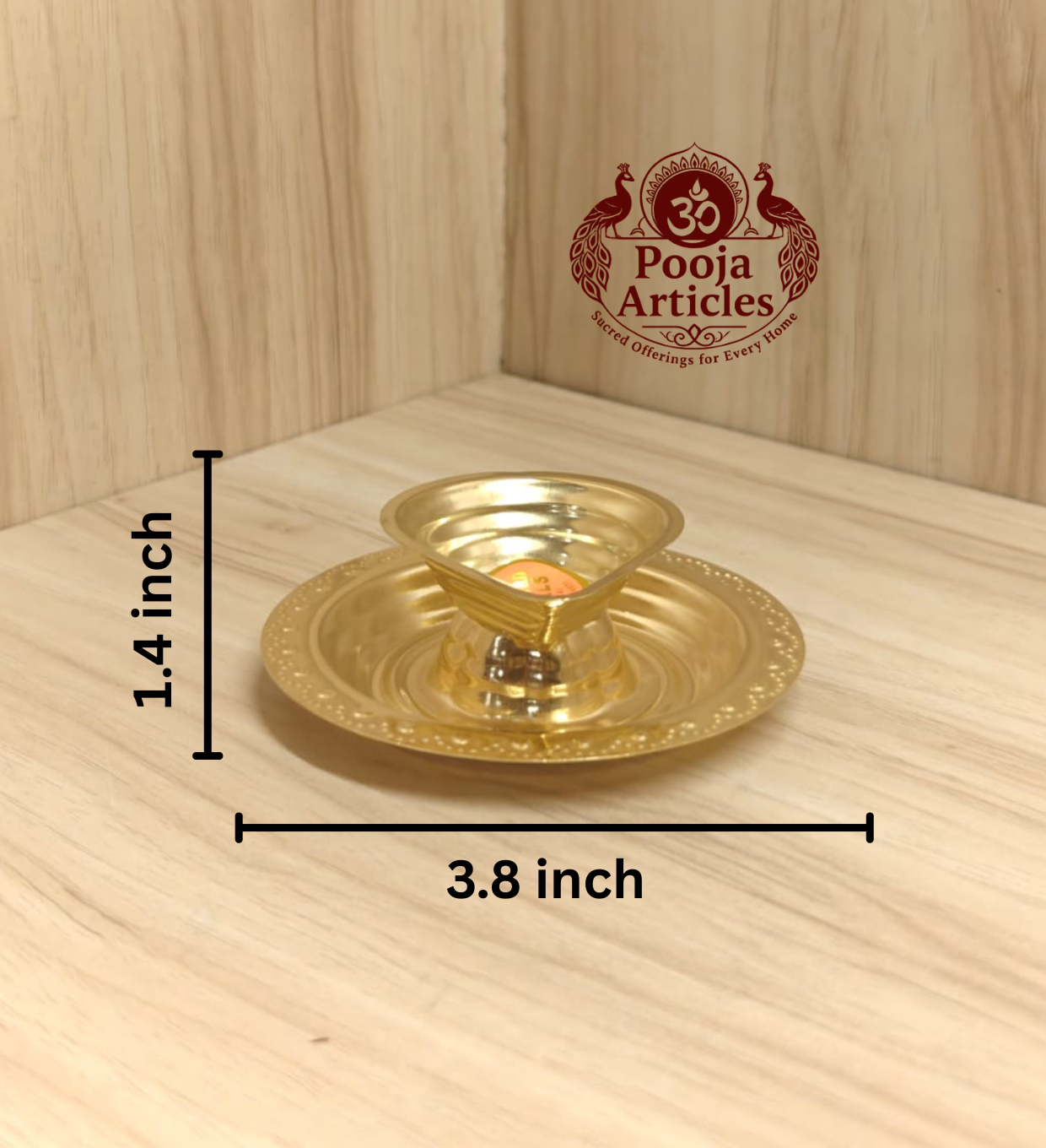 Brass Agal Diya Vilakku 3.8 Inch