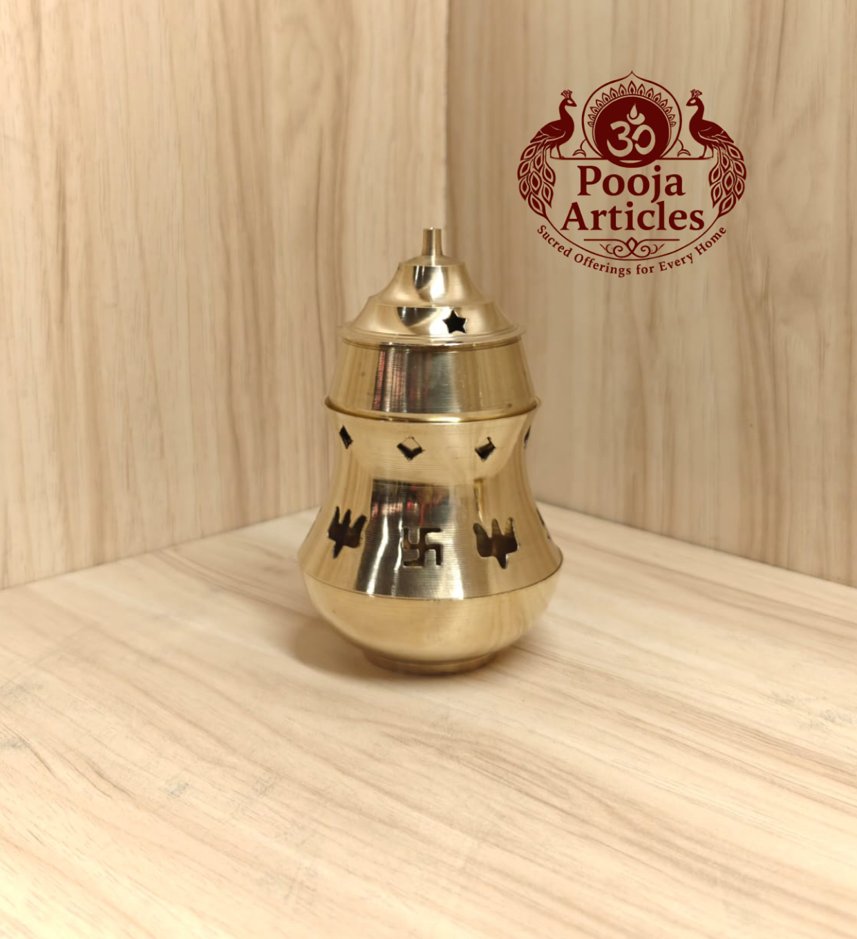 Brass Aroma Incense Camphor Lamp 5 Inch