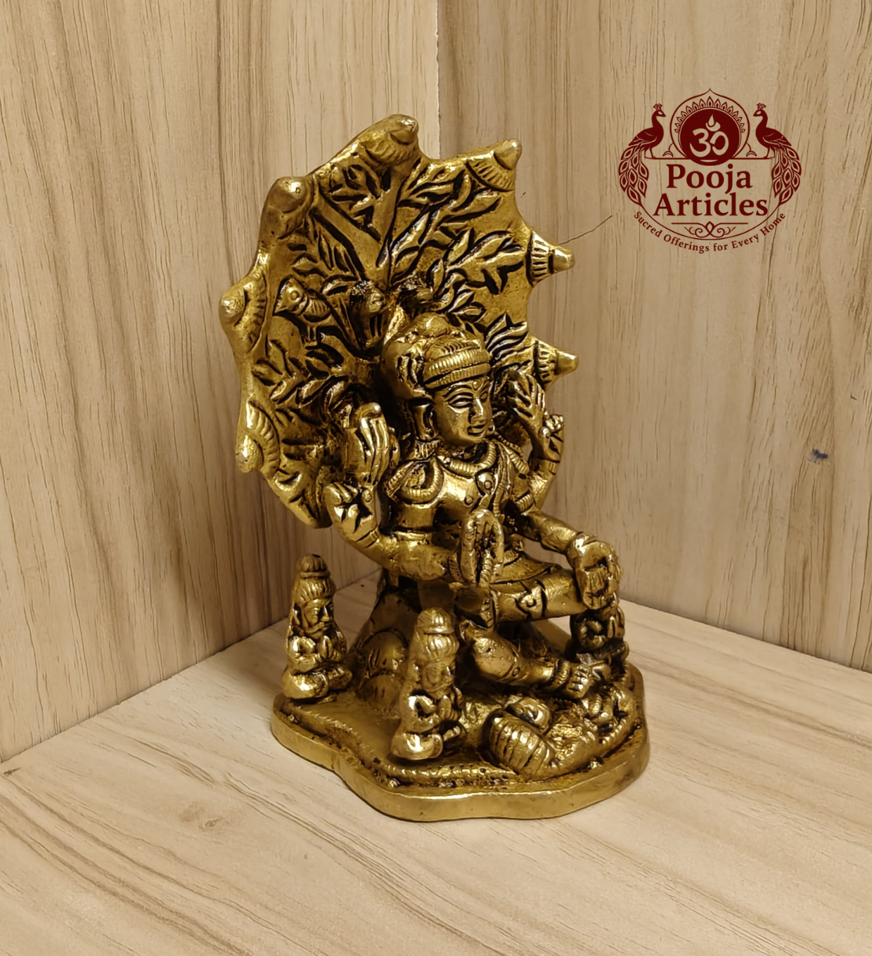 Brass Dakshinamurthy Statue 4.5 Inch