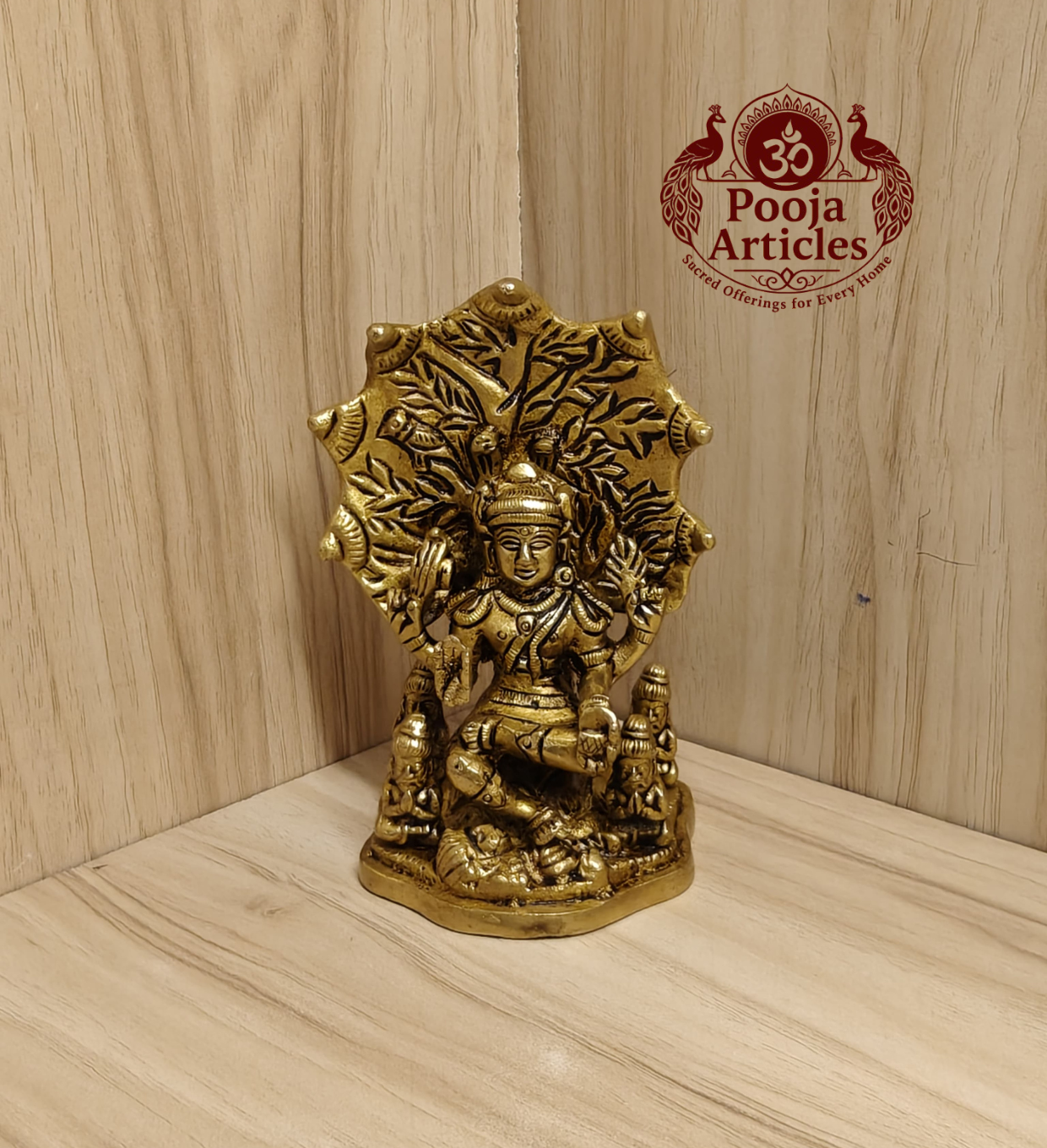 Brass Dakshinamurthy Statue 4.5 Inch