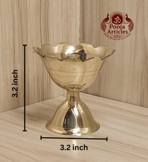 Brass Devdas Diya 3.2 Inch