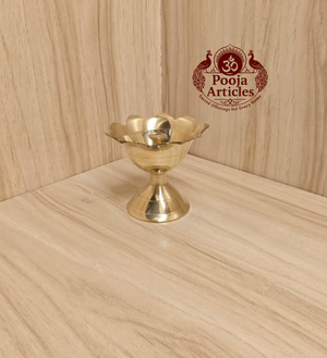 Handcrafted brass Devdas diya for Diwali aarti