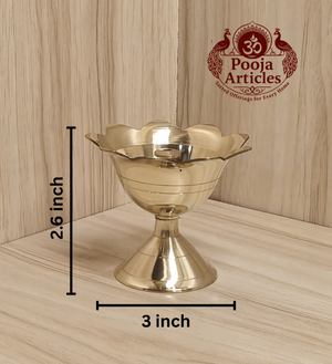 Brass Devdas Diya 2.6 Inch