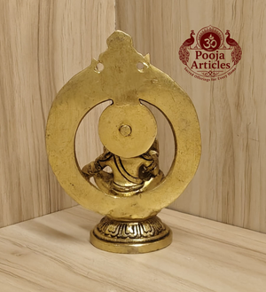 Brass Frame Ayyappan Statue 4.8 Inch