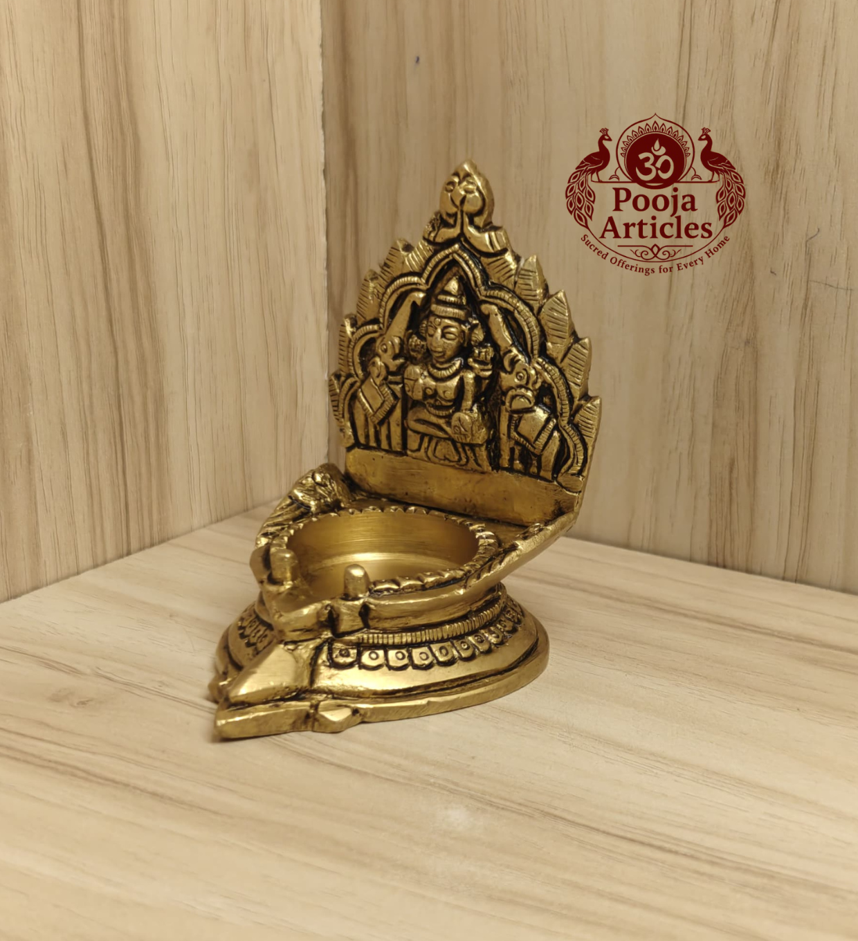 Brass Gajalakshmi Vilakku 3 Inch