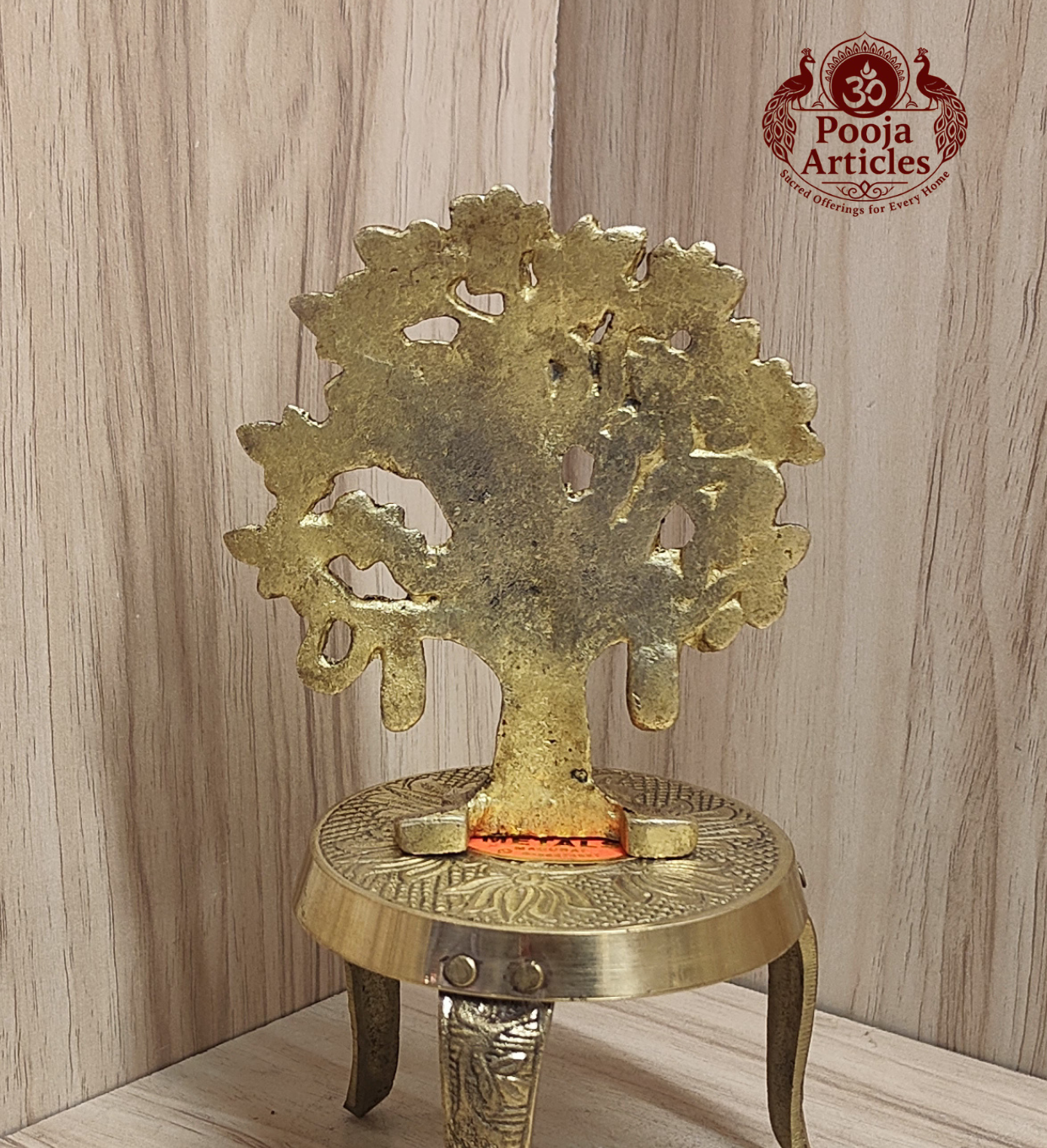 Brass Kalpavriksha Tree 3.8 Inch Pooja Articles