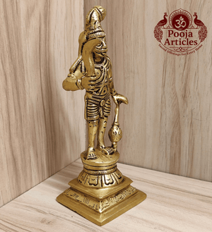 Brass Karuppasamy Statue 6 Inch Pooja Articles