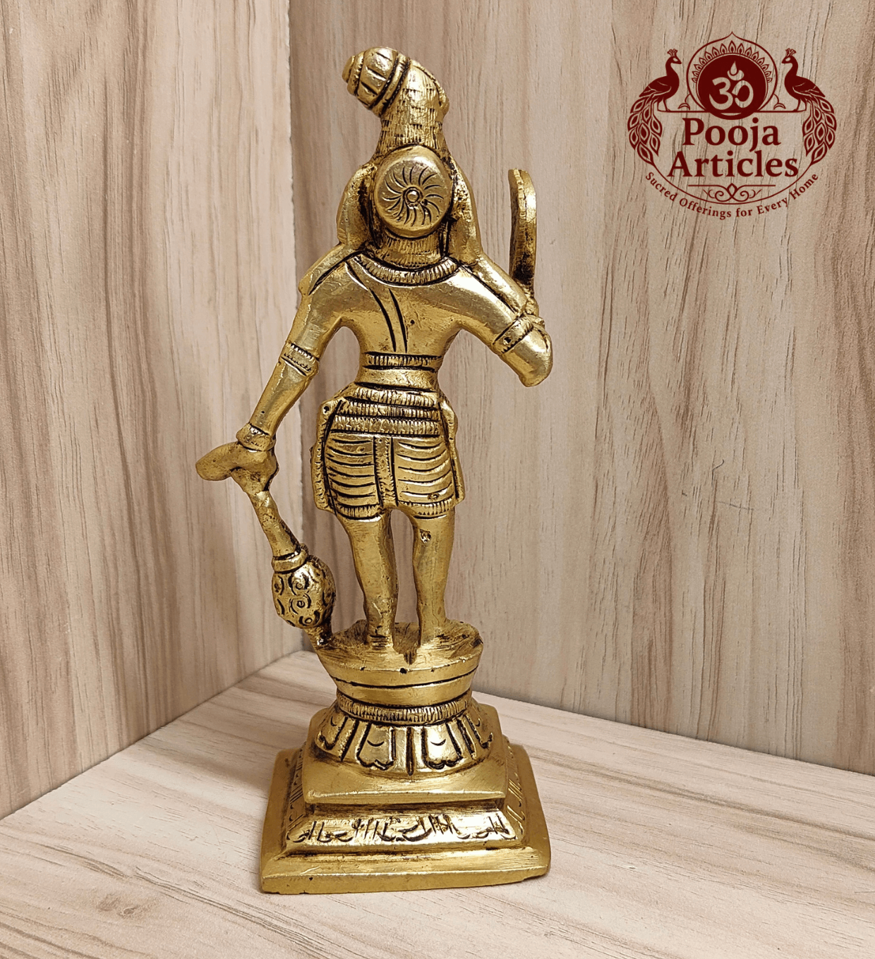 Brass Karuppasamy Statue 6 Inch Pooja Articles