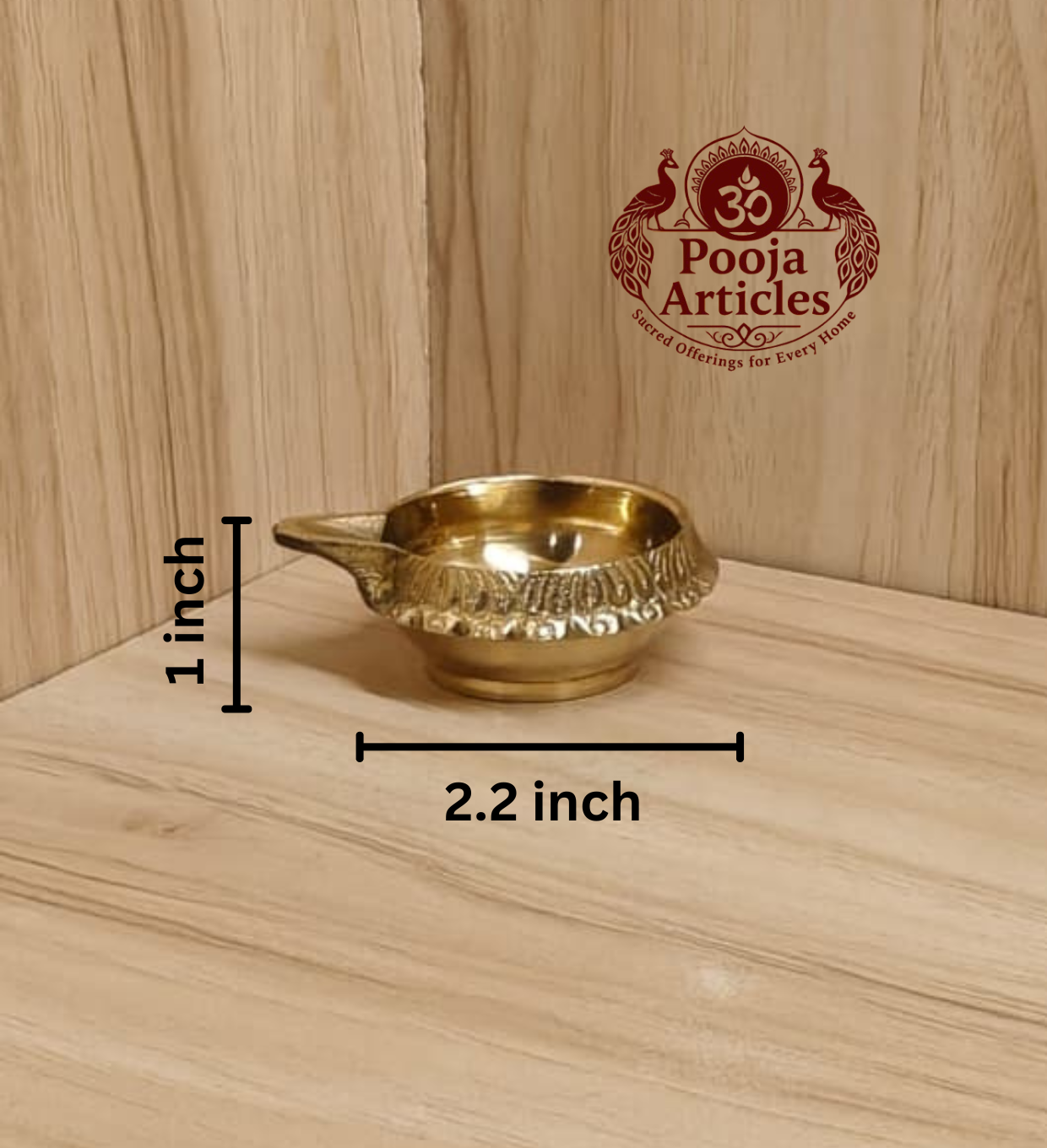 Brass Kuber Diya 2.2 Inch