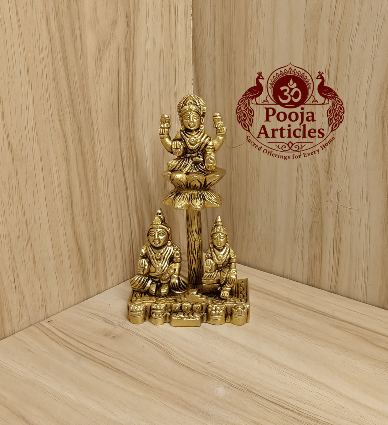 Brass Lakshmi Kubera Statue 5 Inch