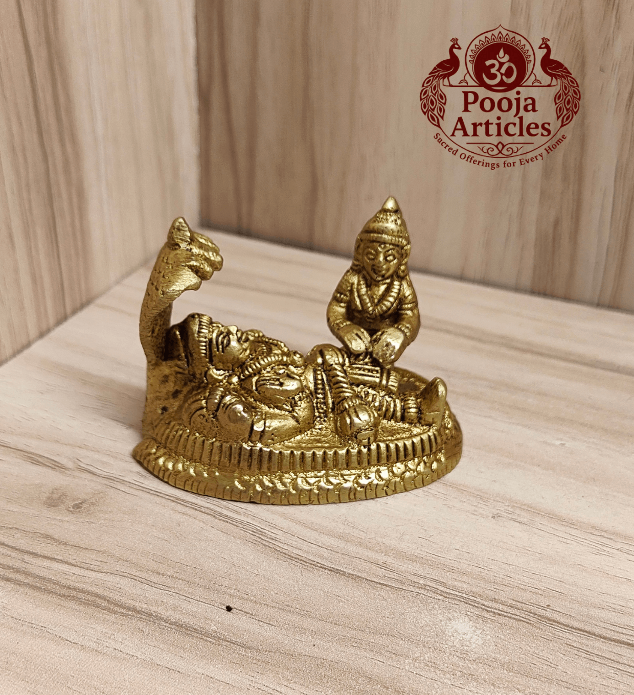 Brass Lakshmi Narayan Statue 2 Inch