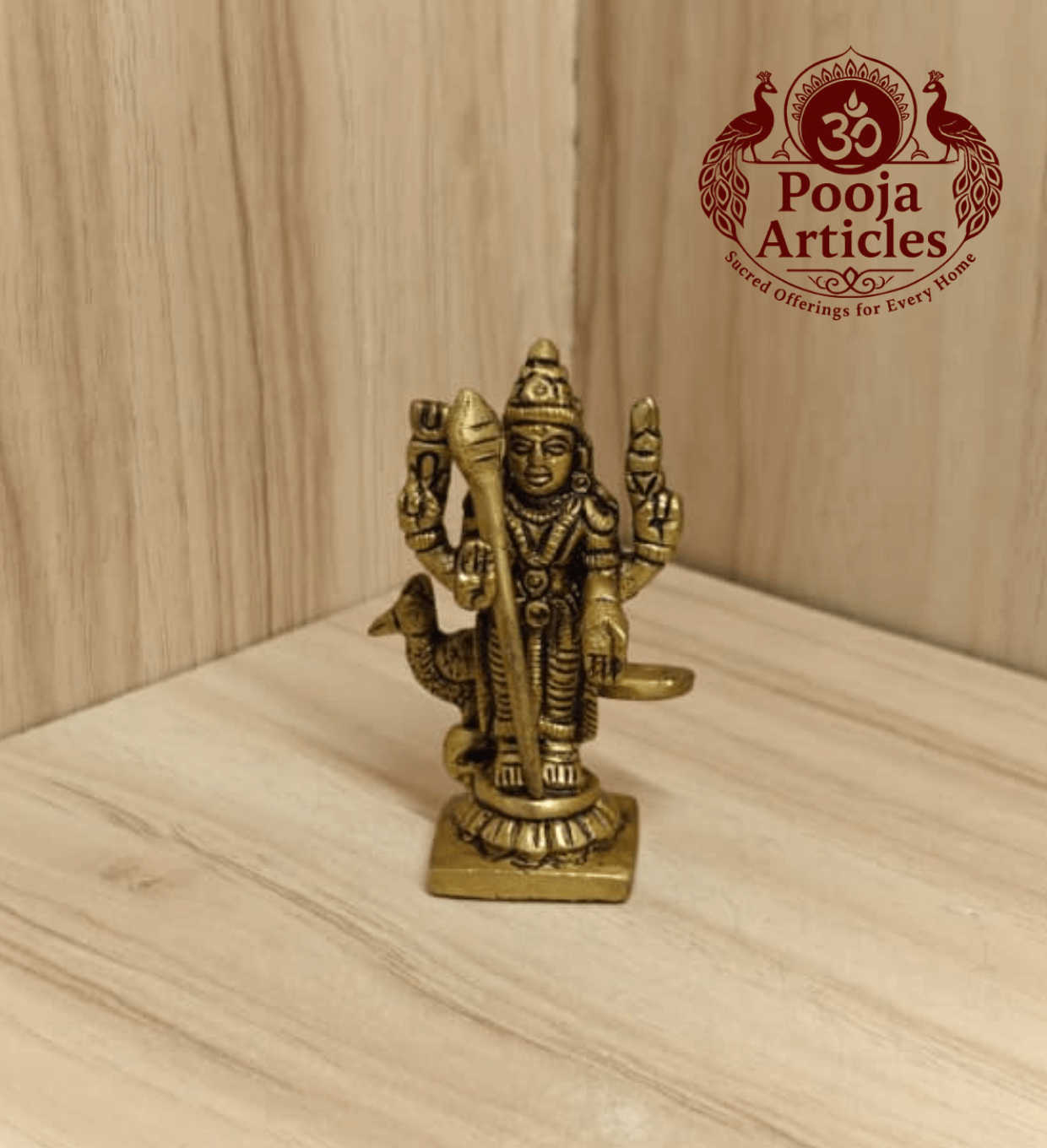 Brass Murugan Idol 2.5 Inch