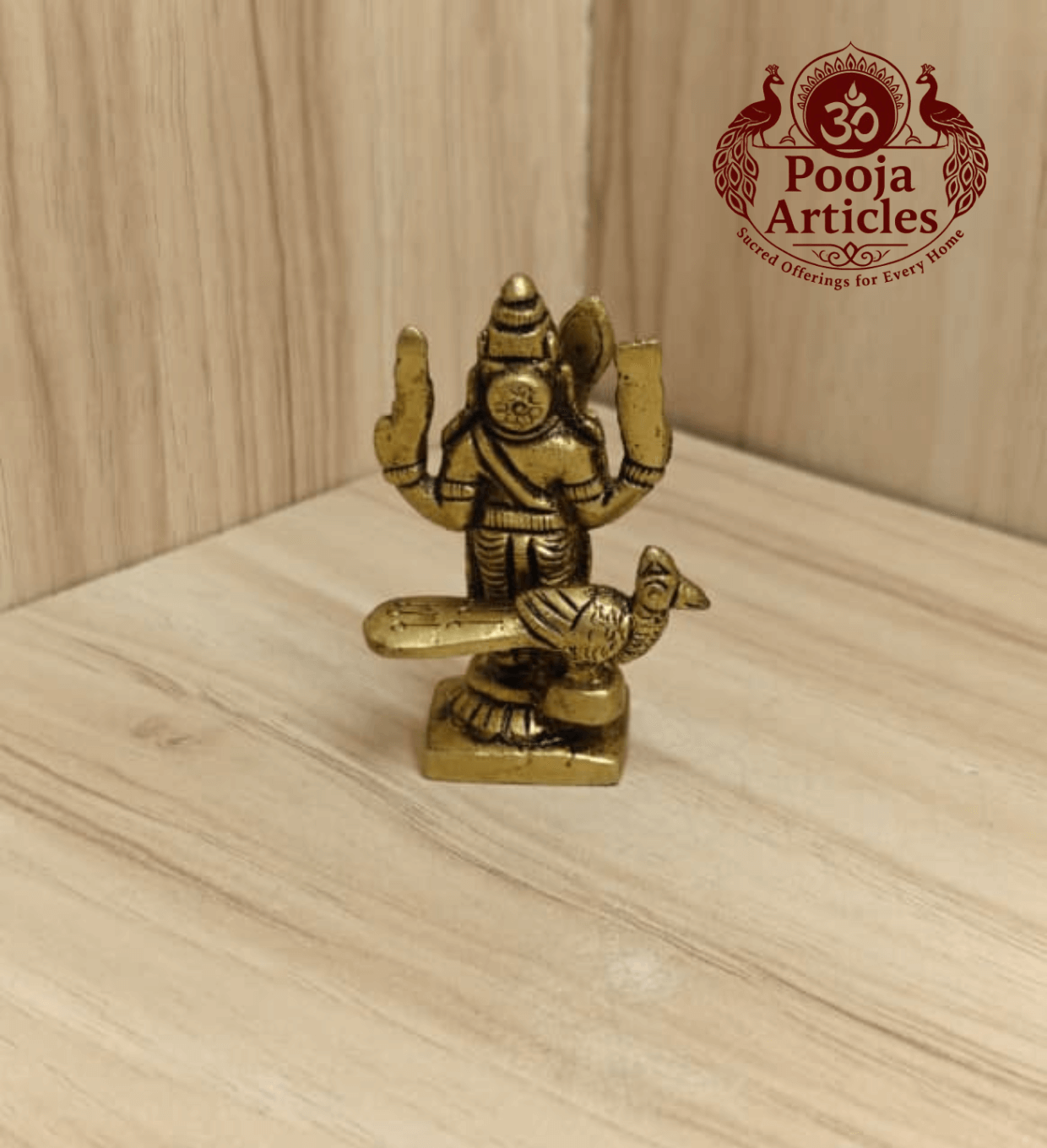 Brass Murugan Idol 2.5 Inch
