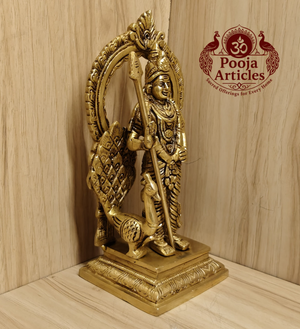 Brass Murugan Statue 8.5 Inch
