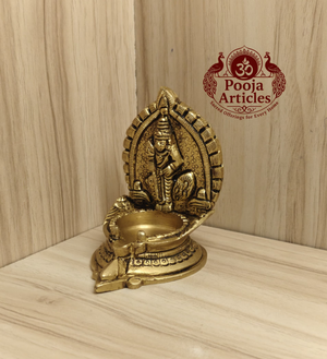 Brass Murugan Vilakku 3 Inch