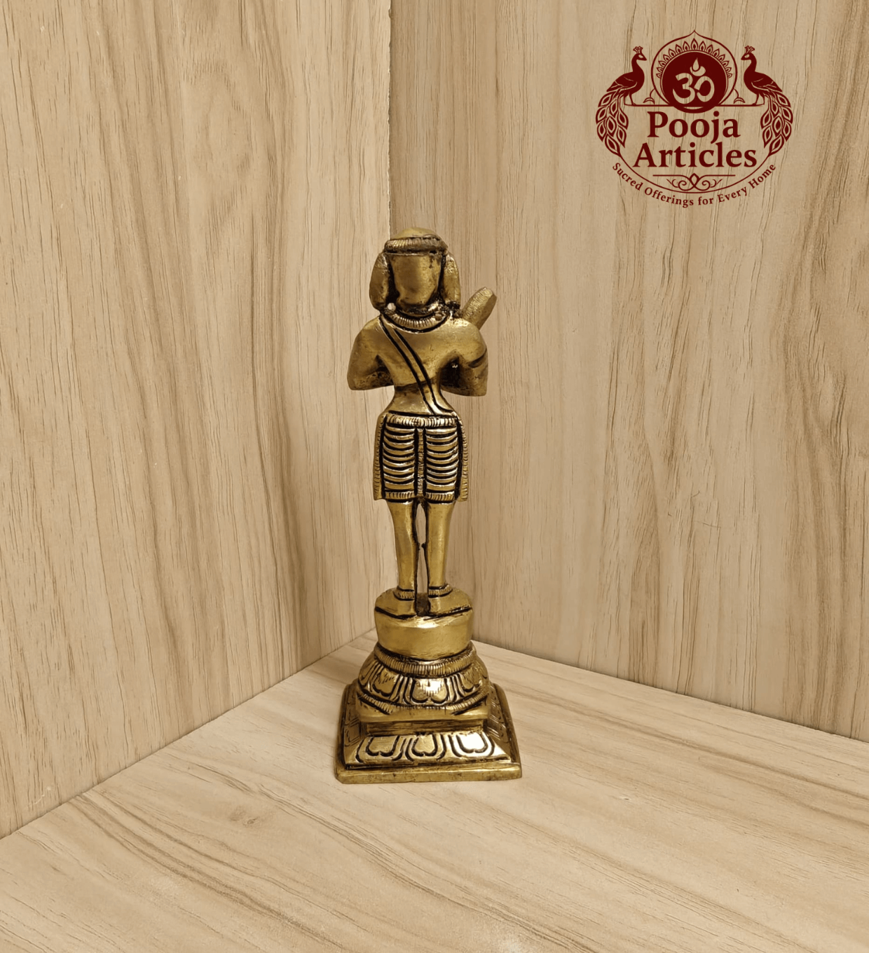 Brass Nalvar Set 5.7 Inch Pooja Articles